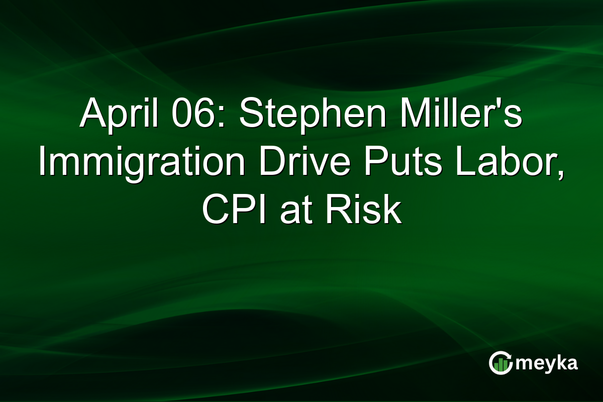 April 06: Stephen Miller’s Immigration Drive Puts Labor, CPI at Risk