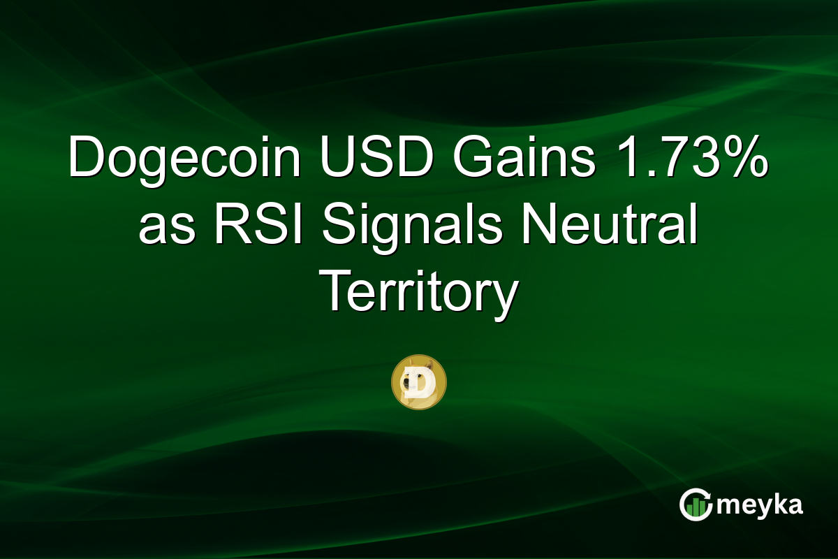 Dogecoin USD Gains 1.73% as RSI Signals Neutral Territory
