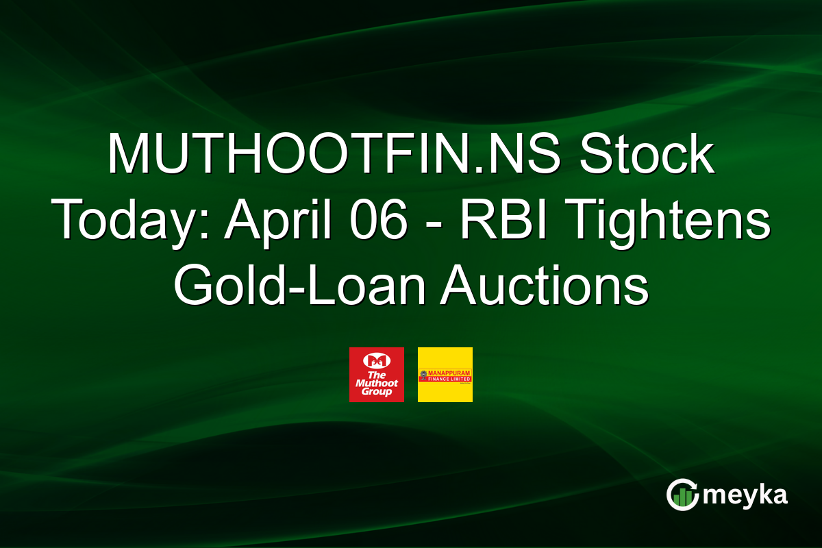 MUTHOOTFIN.NS Stock Today: April 06 β RBI Tightens Gold-Loan Auctions