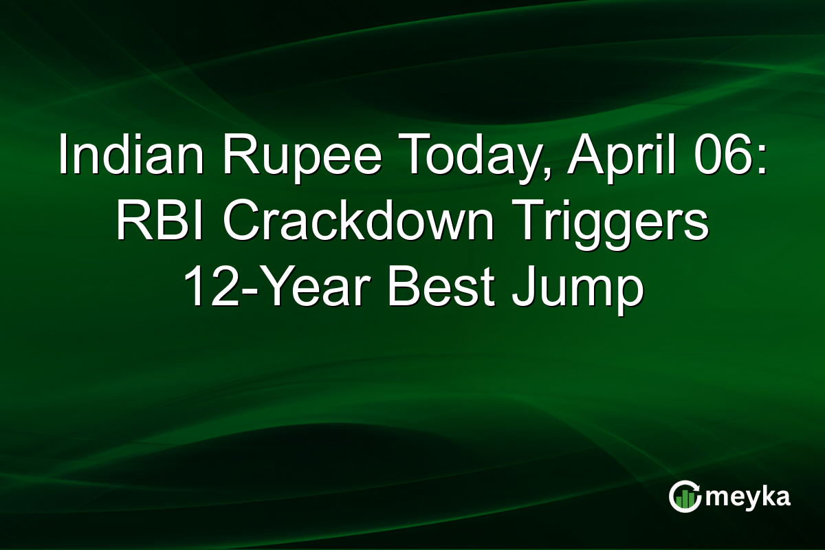 Indian Rupee Today, April 06: RBI Crackdown Triggers 12-Year Best Jump