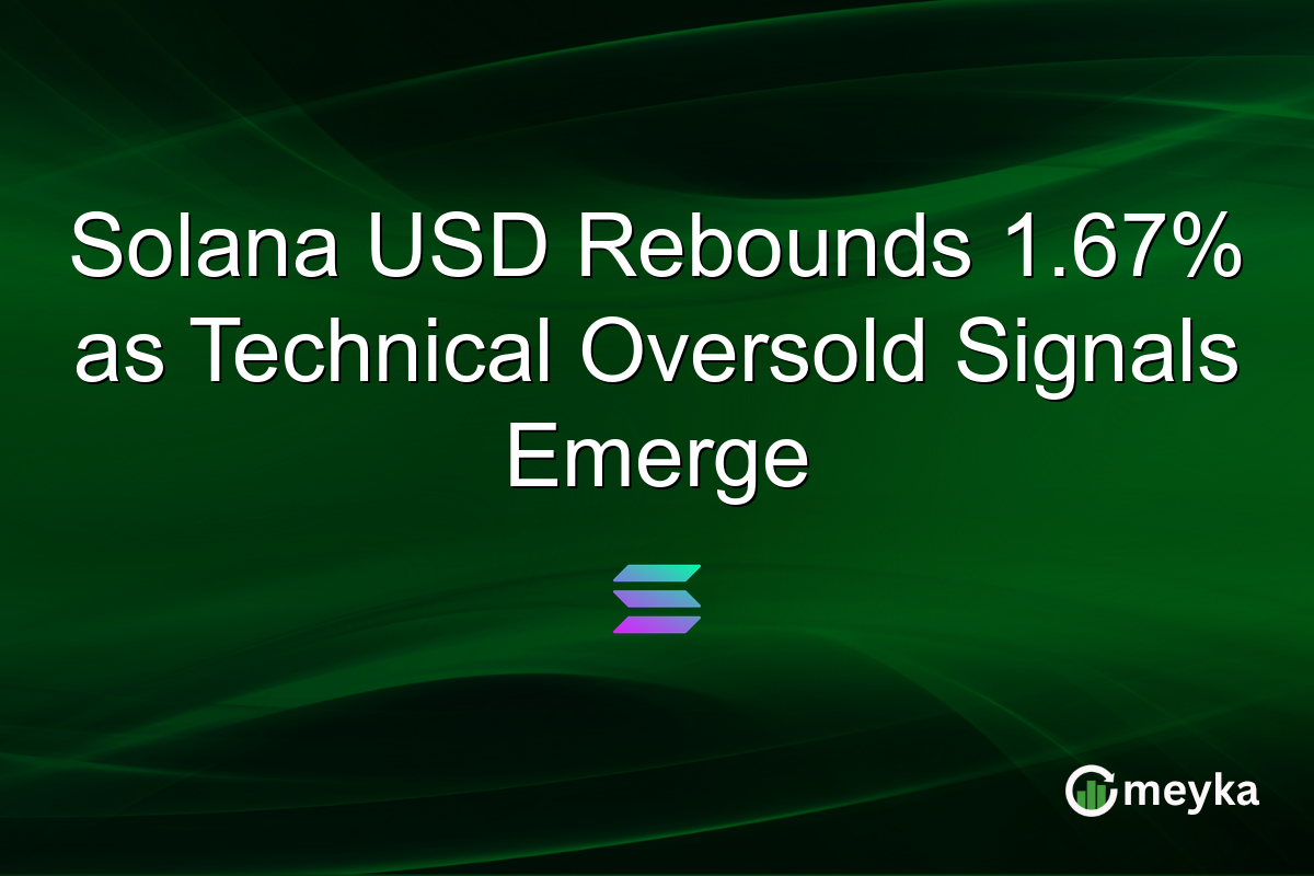 Solana USD Rebounds 1.67% as Technical Oversold Signals Emerge
