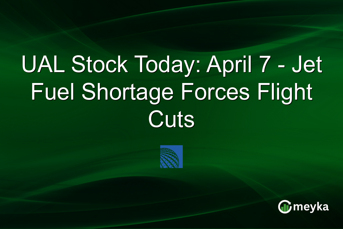 UAL Stock Today: April 7 – Jet Fuel Shortage Forces Flight Cuts