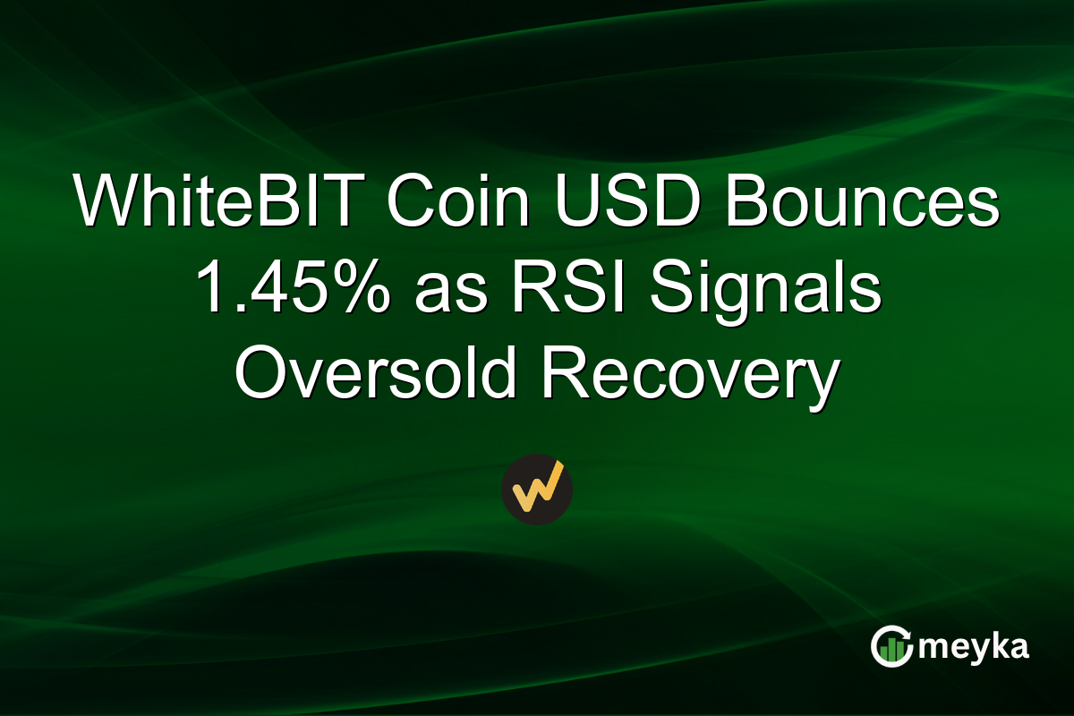 WhiteBIT Coin USD Bounces 1.45% as RSI Signals Oversold Recovery