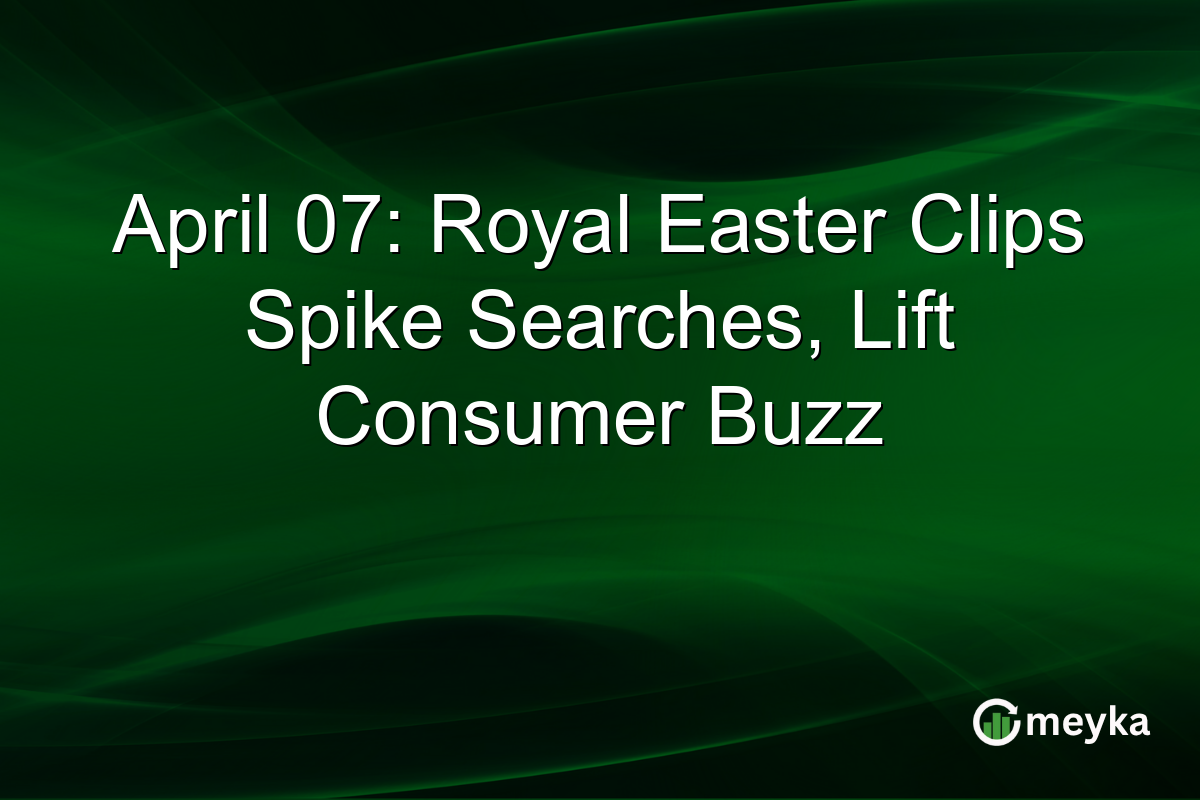 April 07: Royal Easter Clips Spike Searches, Lift Consumer Buzz
