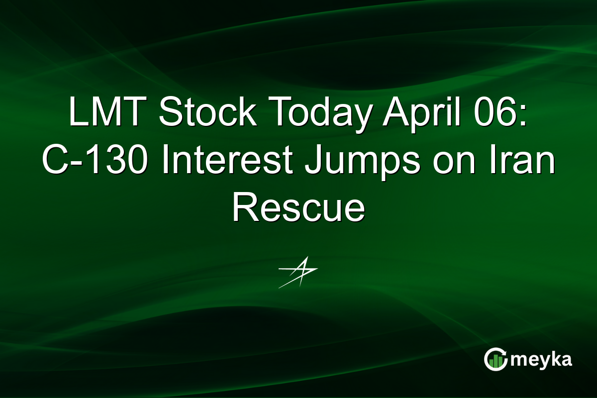 LMT Stock Today April 06: C-130 Interest Jumps on Iran Rescue