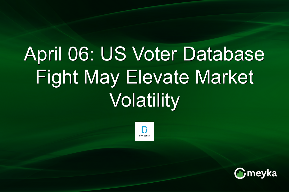 April 06: US Voter Database Fight May Elevate Market Volatility
