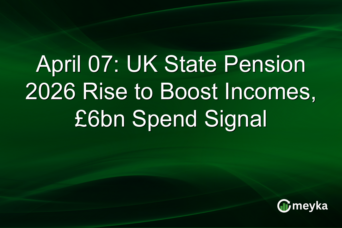 April 07: UK State Pension 2026 Rise to Boost Incomes, £6bn Spend Signal