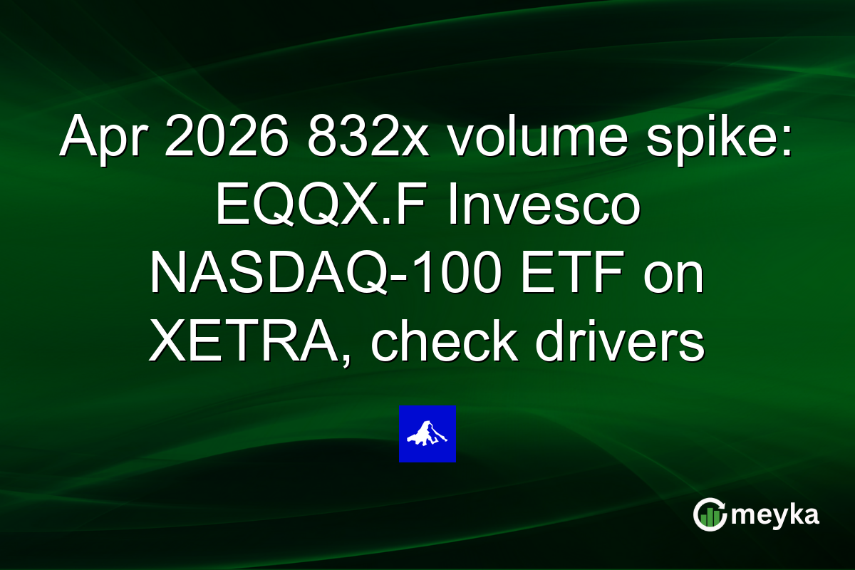 Apr 2026 832x volume spike: EQQX.F Invesco NASDAQ-100 ETF on XETRA, check drivers