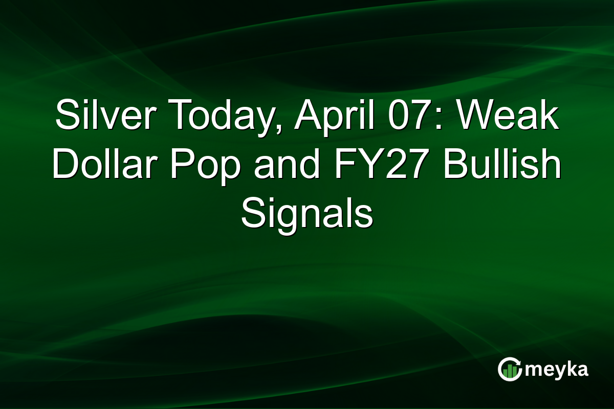 Silver Today, April 07: Weak Dollar Pop and FY27 Bullish Signals