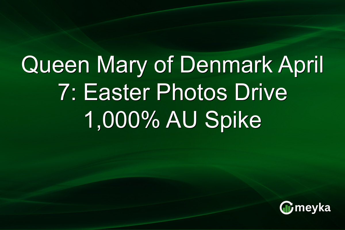Queen Mary of Denmark April 7: Easter Photos Drive 1,000% AU Spike