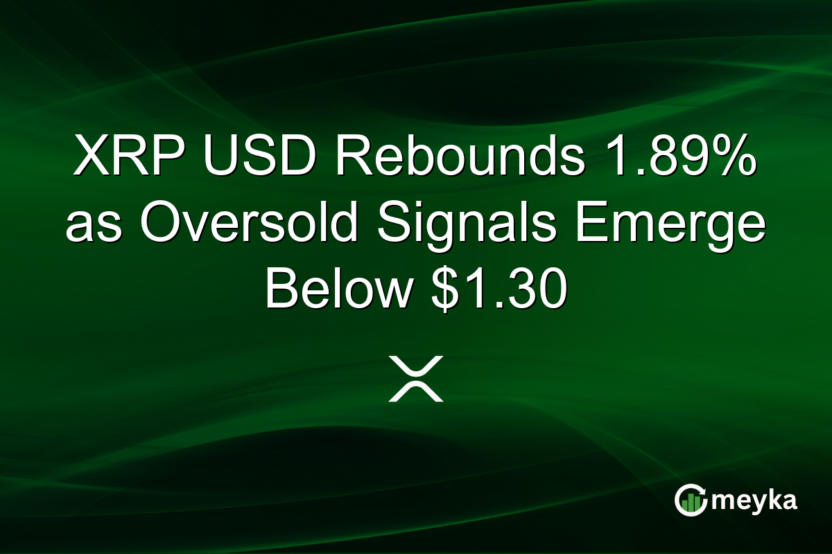 XRP USD Rebounds 1.89% as Oversold Signals Emerge Below $1.30