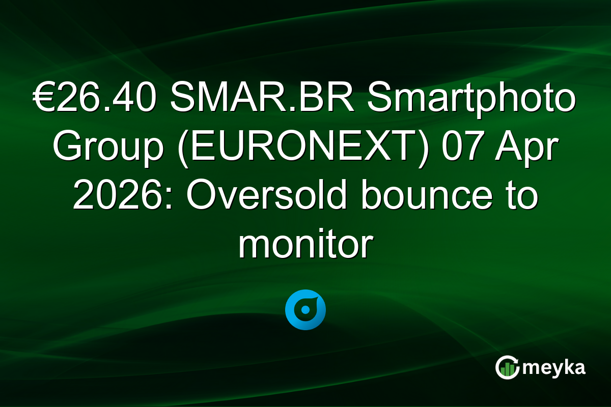 €26.40 SMAR.BR Smartphoto Group (EURONEXT) 07 Apr 2026: Oversold bounce to monitor
