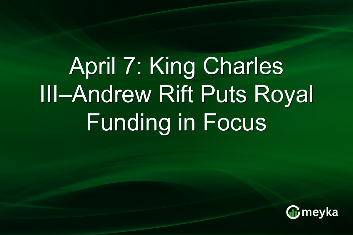 April 7: King Charles III–Andrew Rift Puts Royal Funding in Focus
