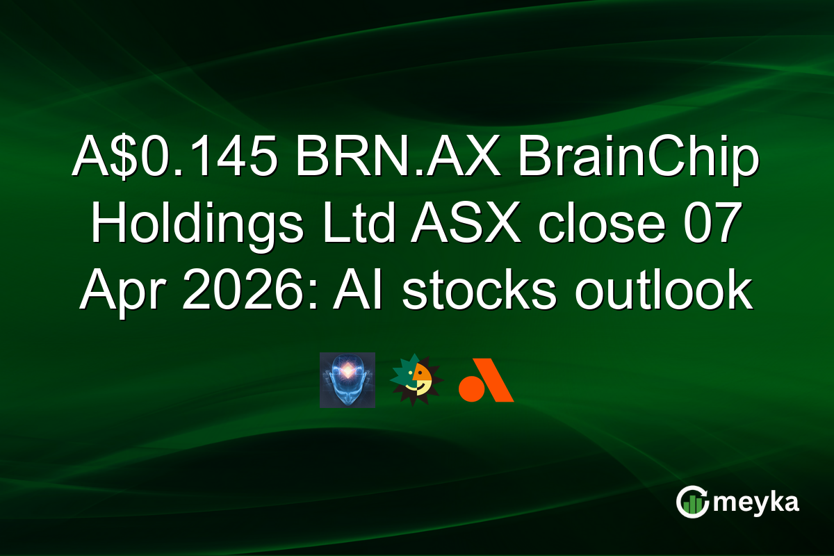 A$0.145 BRN.AX BrainChip Holdings Ltd ASX close 07 Apr 2026: AI stocks outlook