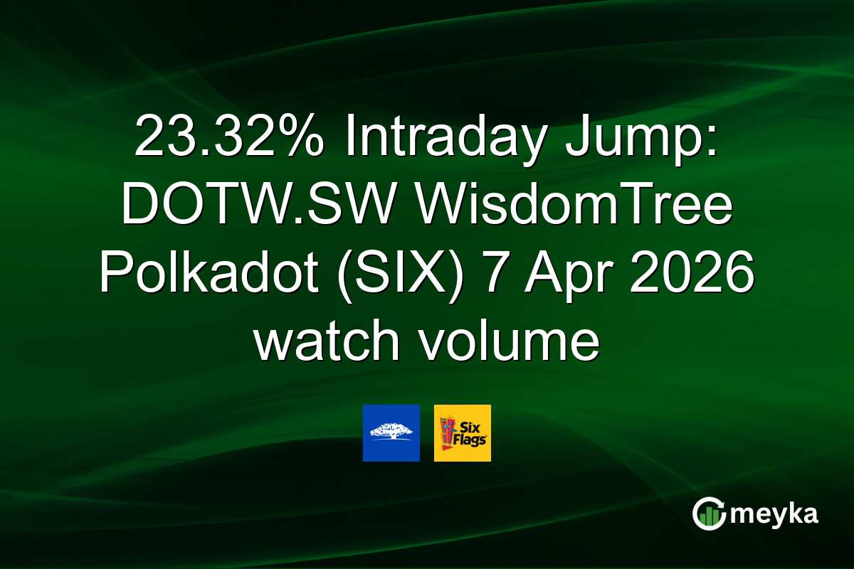 23.32% Intraday Jump: DOTW.SW WisdomTree Polkadot (SIX) 7 Apr 2026 watch volume