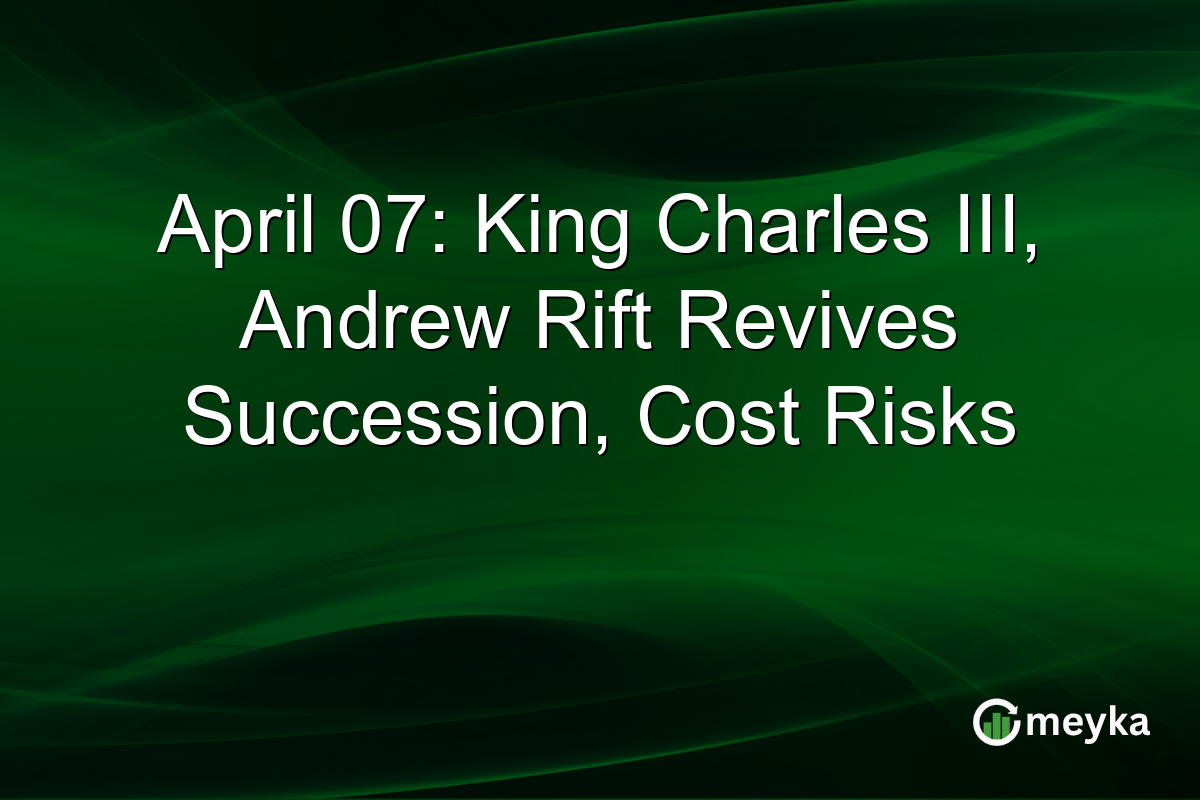 April 07: King Charles III, Andrew Rift Revives Succession, Cost Risks