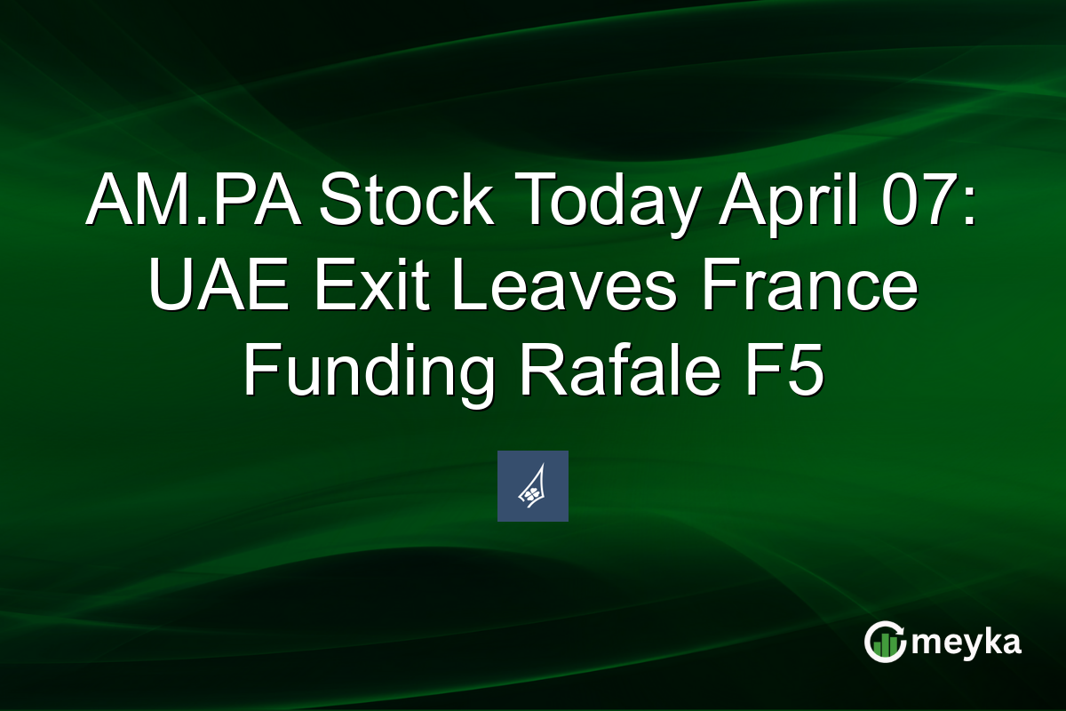 AM.PA Stock Today April 07: UAE Exit Leaves France Funding Rafale F5