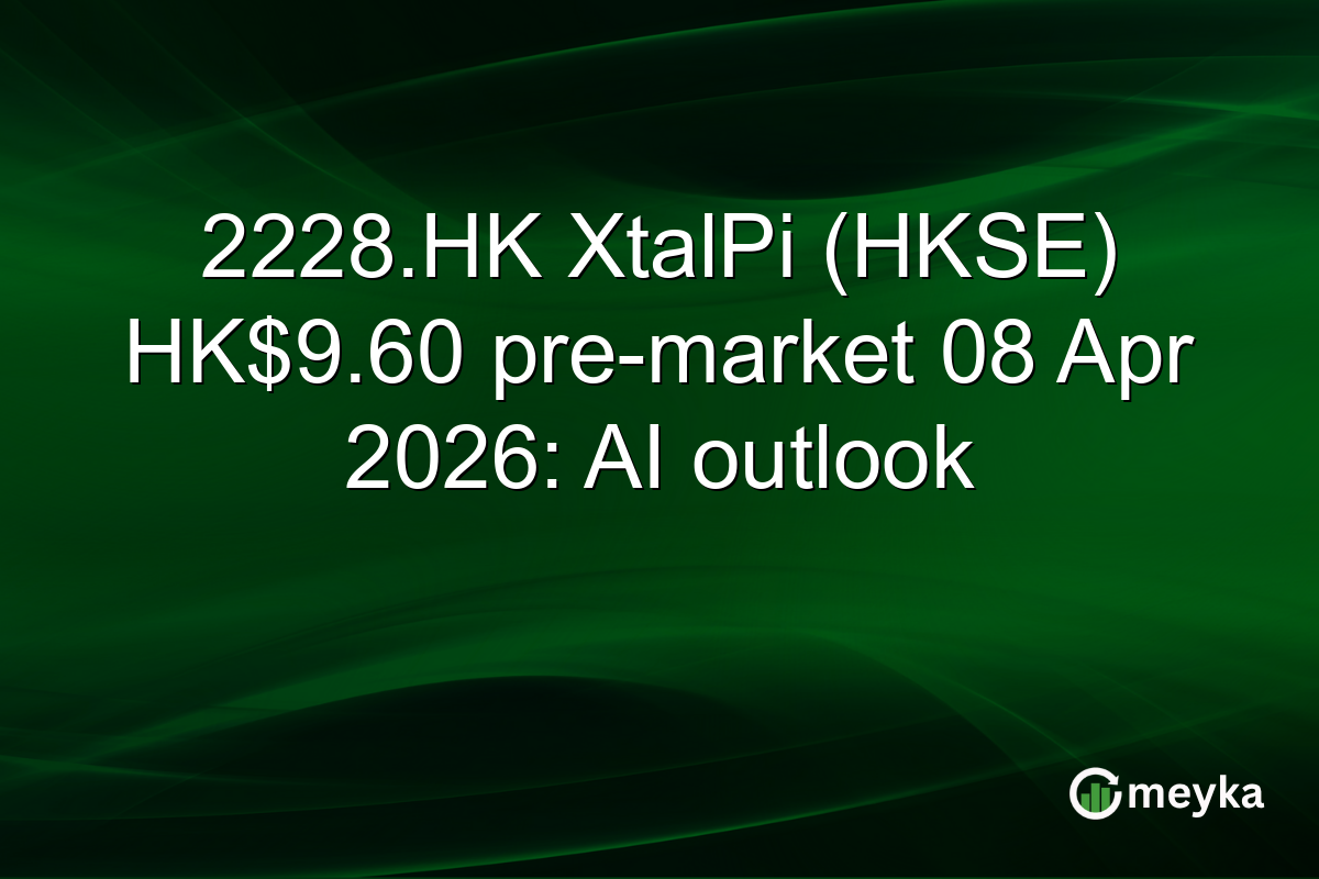 2228.HK XtalPi (HKSE) HK$9.60 pre-market 08 Apr 2026: AI outlook
