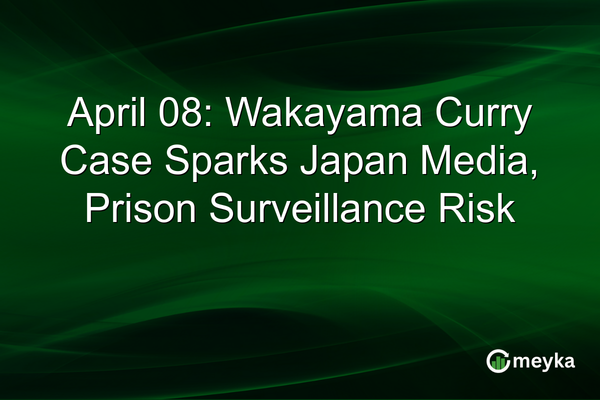 April 08: Wakayama Curry Case Sparks Japan Media, Prison Surveillance Risk