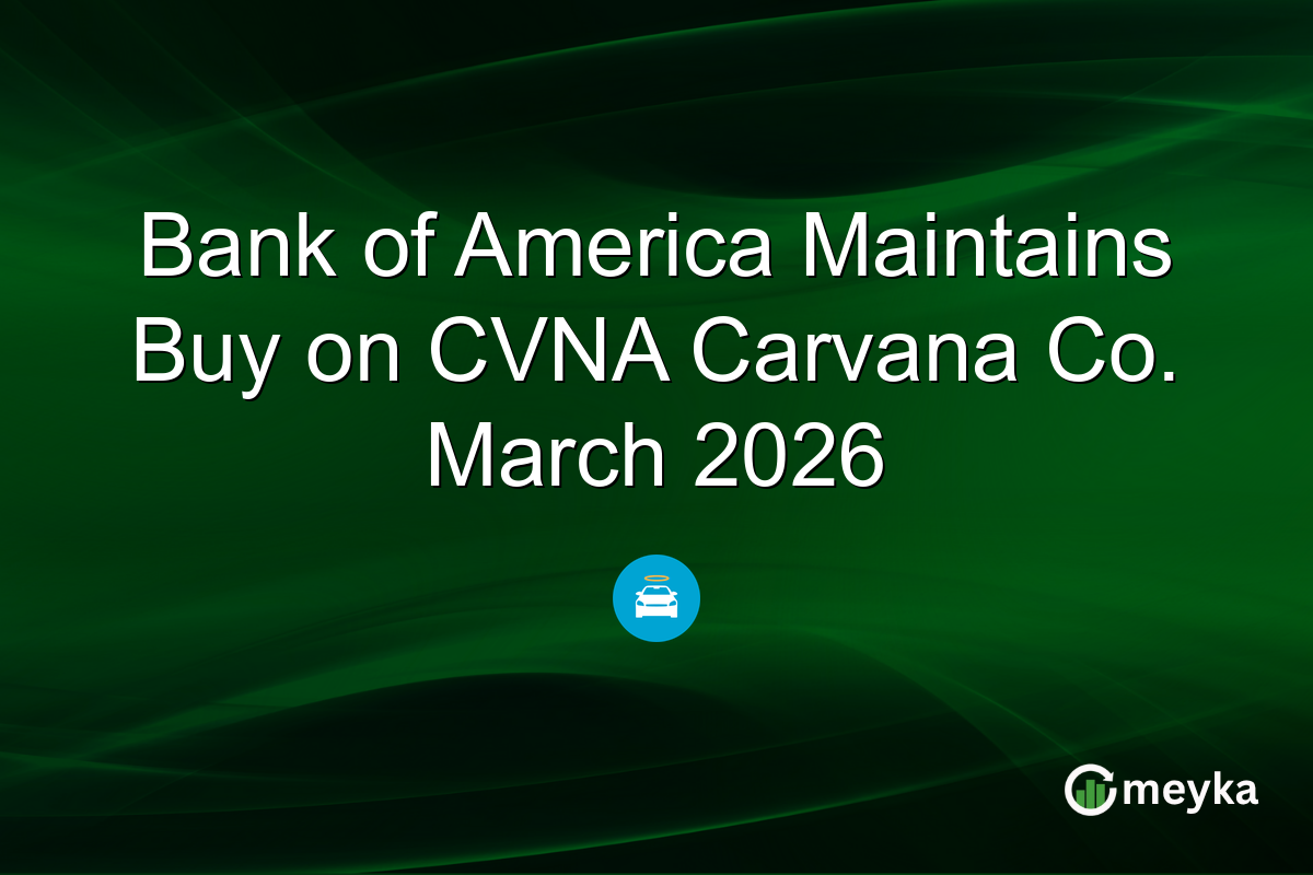 Bank of America Maintains Buy on CVNA Carvana Co. March 2026
