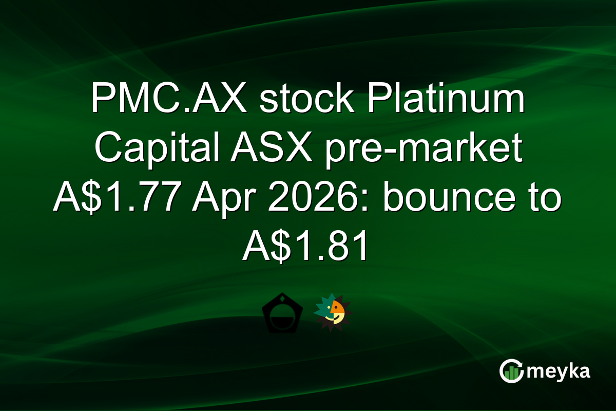 PMC.AX stock Platinum Capital ASX pre-market A$1.77 Apr 2026: bounce to A$1.81