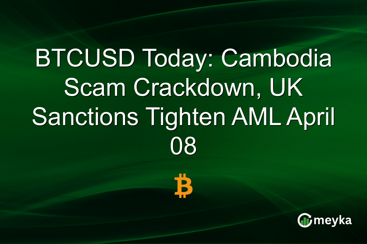BTCUSD Today: Cambodia Scam Crackdown, UK Sanctions Tighten AML April 08