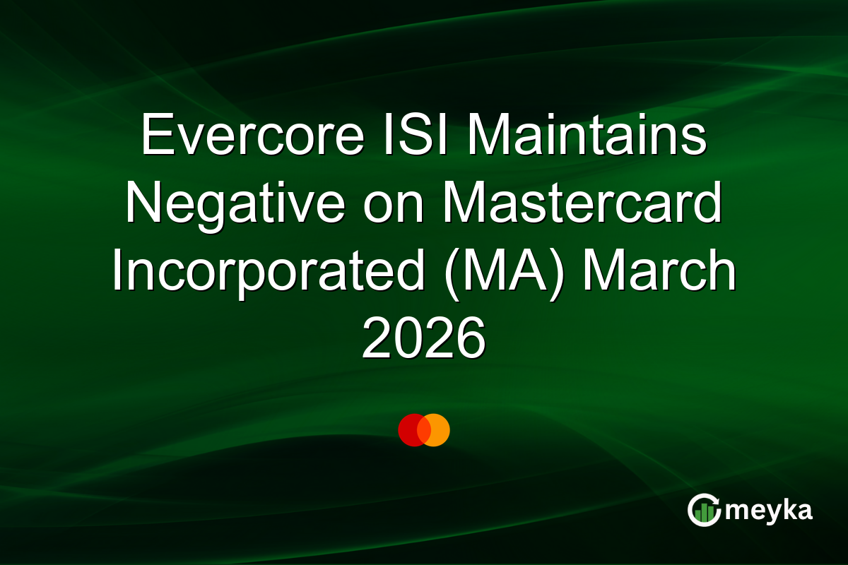 Evercore ISI Maintains Negative on Mastercard Incorporated (MA) March 2026