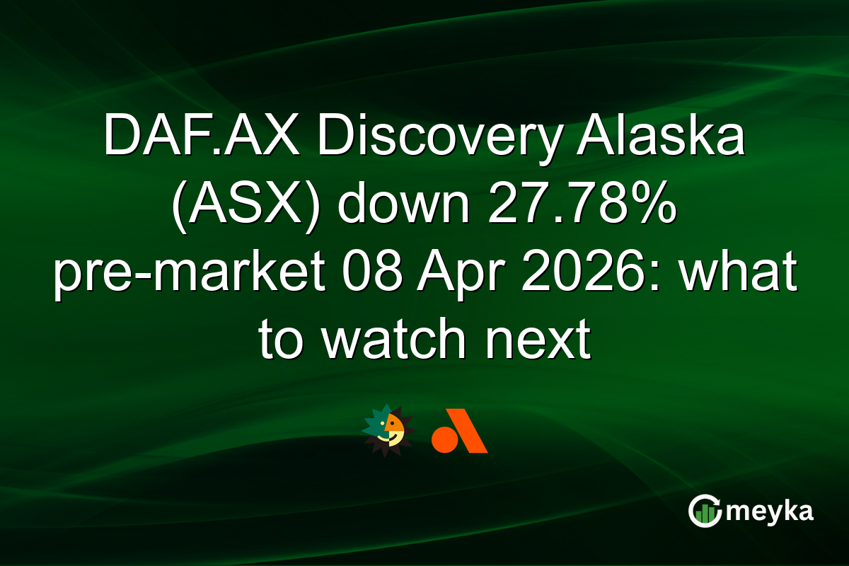 DAF.AX Discovery Alaska (ASX) down 27.78% pre-market 08 Apr 2026: what to watch next