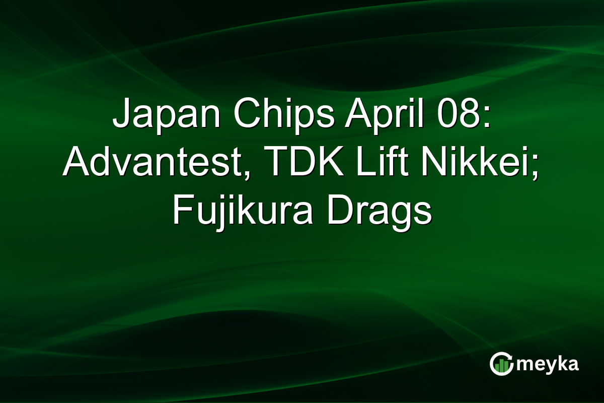 Japan Chips April 08: Advantest, TDK Lift Nikkei; Fujikura Drags