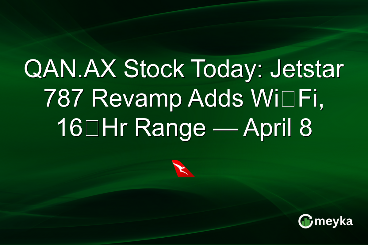 QAN.AX Stock Today: Jetstar 787 Revamp Adds Wi‑Fi, 16‑Hr Range — April 8