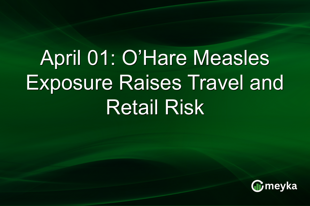 April 01: O’Hare Measles Exposure Raises Travel and Retail Risk