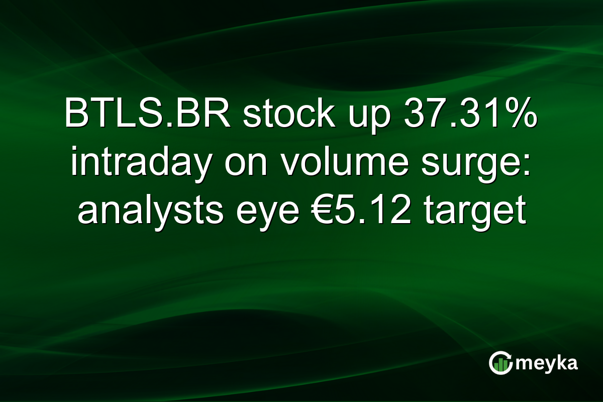 BTLS.BR stock up 37.31% intraday on volume surge: analysts eye €5.12 target