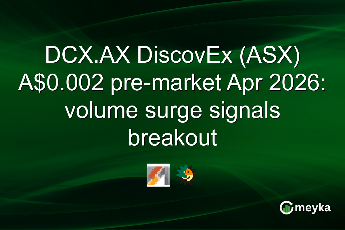 DCX.AX DiscovEx (ASX) A$0.002 pre-market Apr 2026: volume surge signals breakout