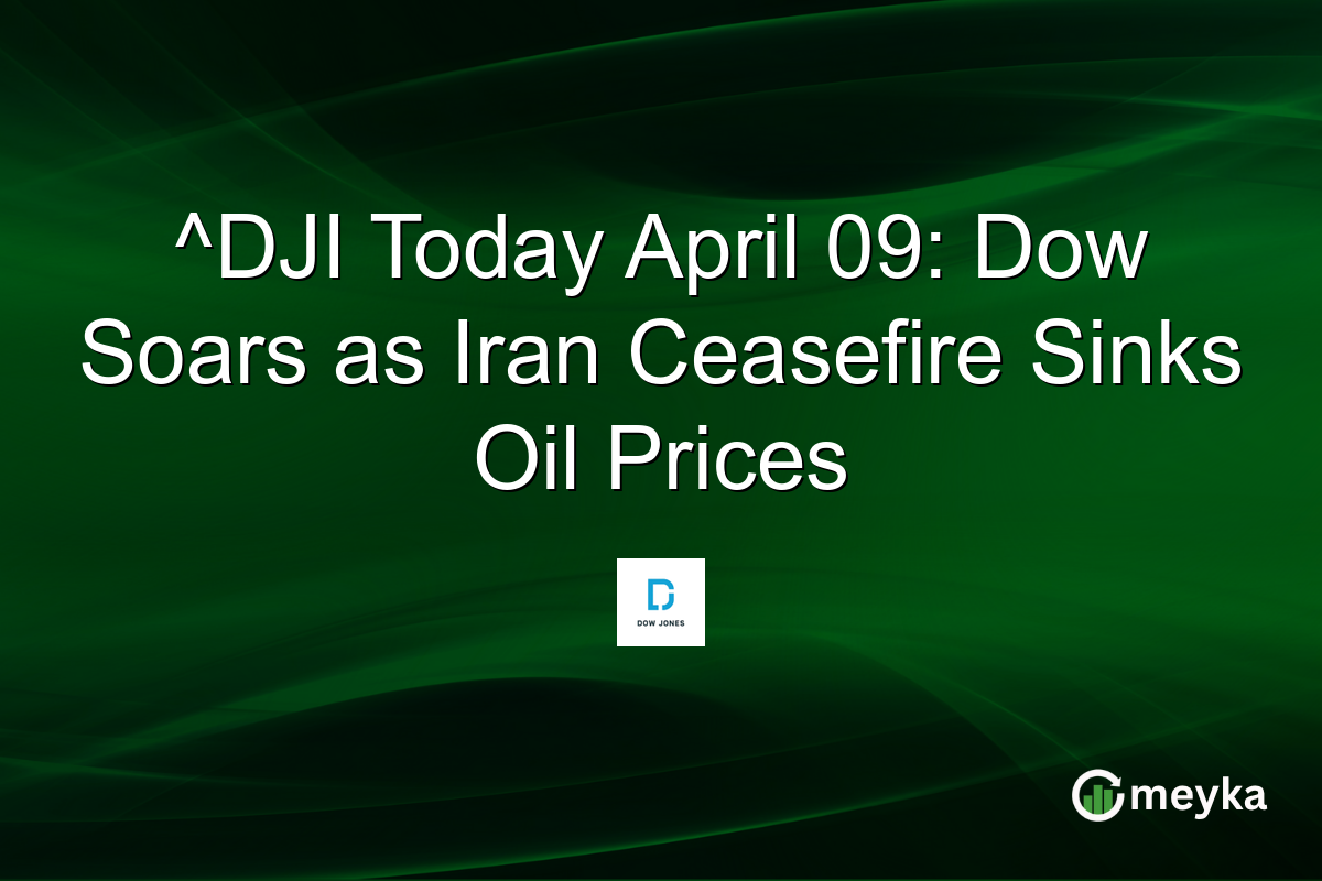 ^DJI Today April 09: Dow Soars as Iran Ceasefire Sinks Oil Prices