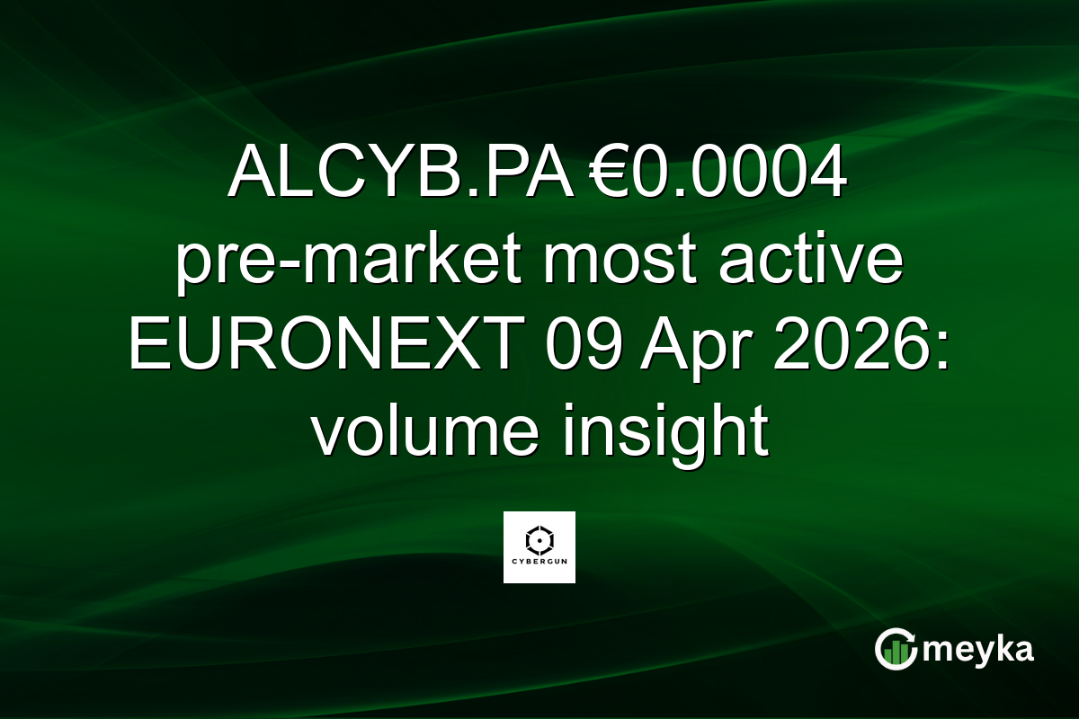 ALCYB.PA €0.0004 pre-market most active EURONEXT 09 Apr 2026: volume insight