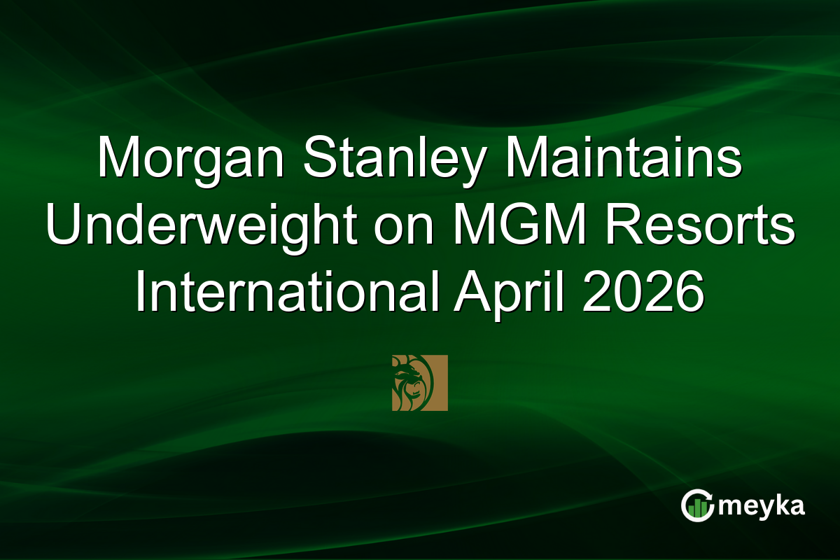 Morgan Stanley Maintains Underweight on MGM Resorts International April 2026