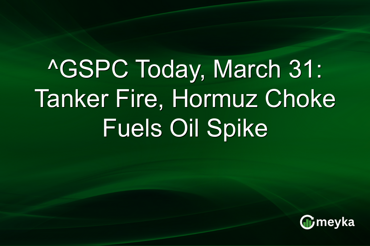 ^GSPC Today, March 31: Tanker Fire, Hormuz Choke Fuels Oil Spike