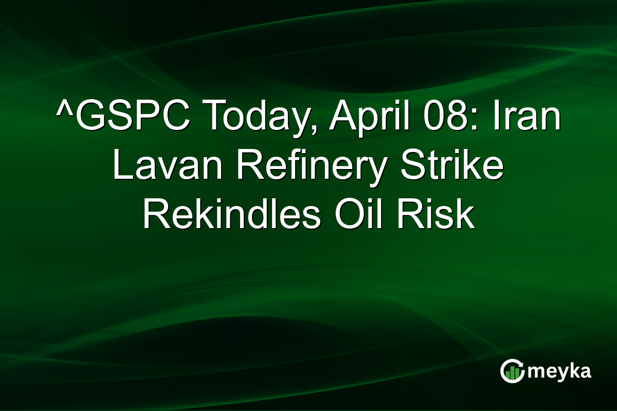 ^GSPC Today, April 08: Iran Lavan Refinery Strike Rekindles Oil Risk