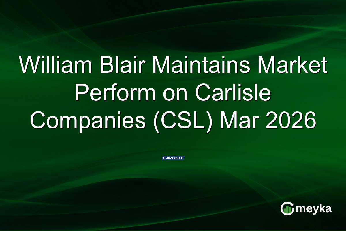 William Blair Maintains Market Perform on Carlisle Companies (CSL) Mar 2026