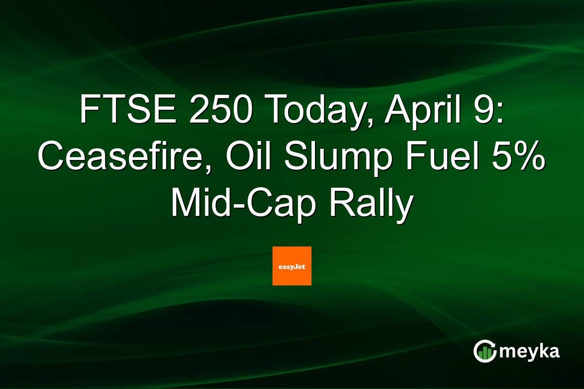FTSE 250 Today, April 9: Ceasefire, Oil Slump Fuel 5% Mid-Cap Rally