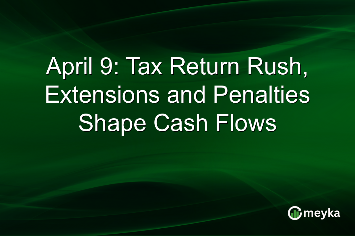 April 9: Tax Return Rush, Extensions and Penalties Shape Cash Flows