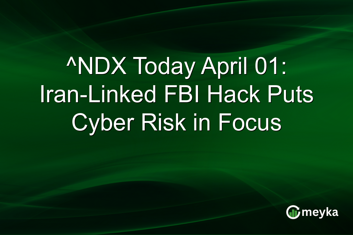 ^NDX Today April 01: Iran-Linked FBI Hack Puts Cyber Risk in Focus