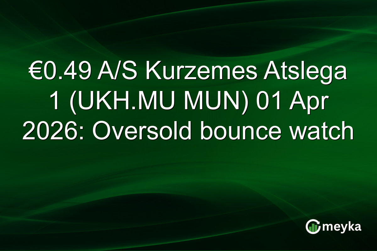 €0.49 A/S Kurzemes Atslega 1 (UKH.MU MUN) 01 Apr 2026: Oversold bounce watch