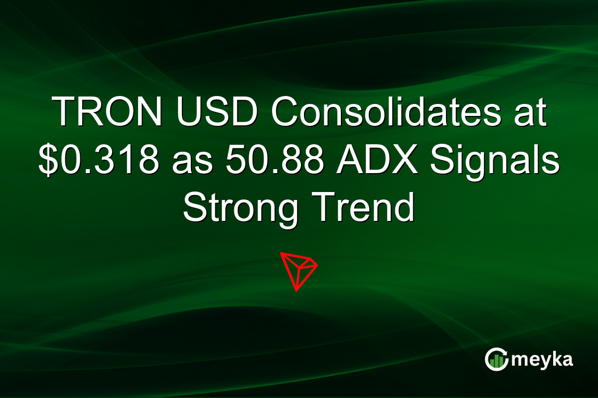 TRON USD Consolidates at $0.318 as 50.88 ADX Signals Strong Trend