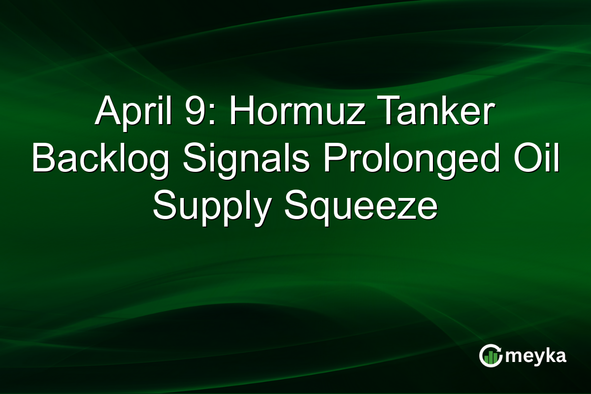 April 9: Hormuz Tanker Backlog Signals Prolonged Oil Supply Squeeze