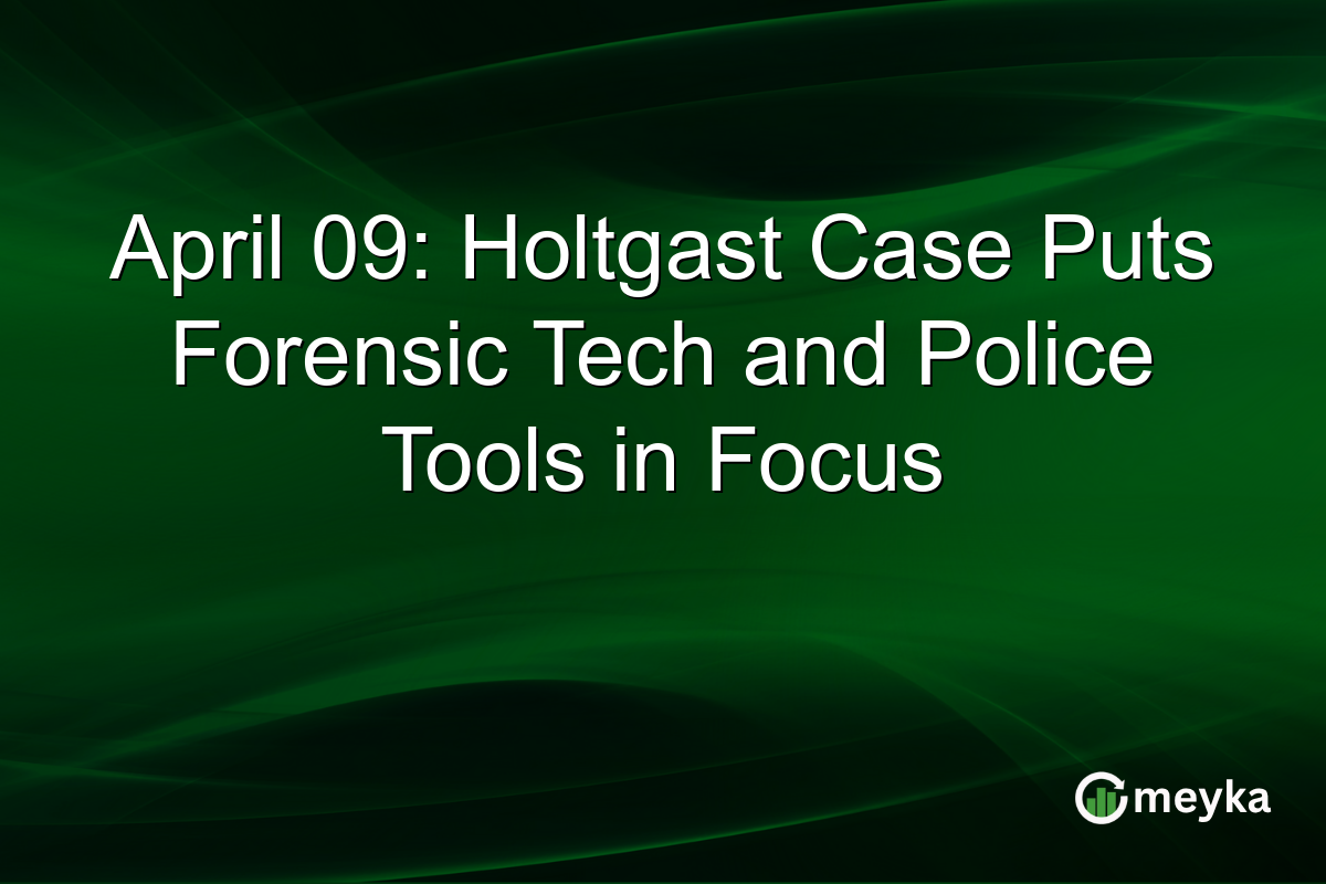April 09: Holtgast Case Puts Forensic Tech and Police Tools in Focus