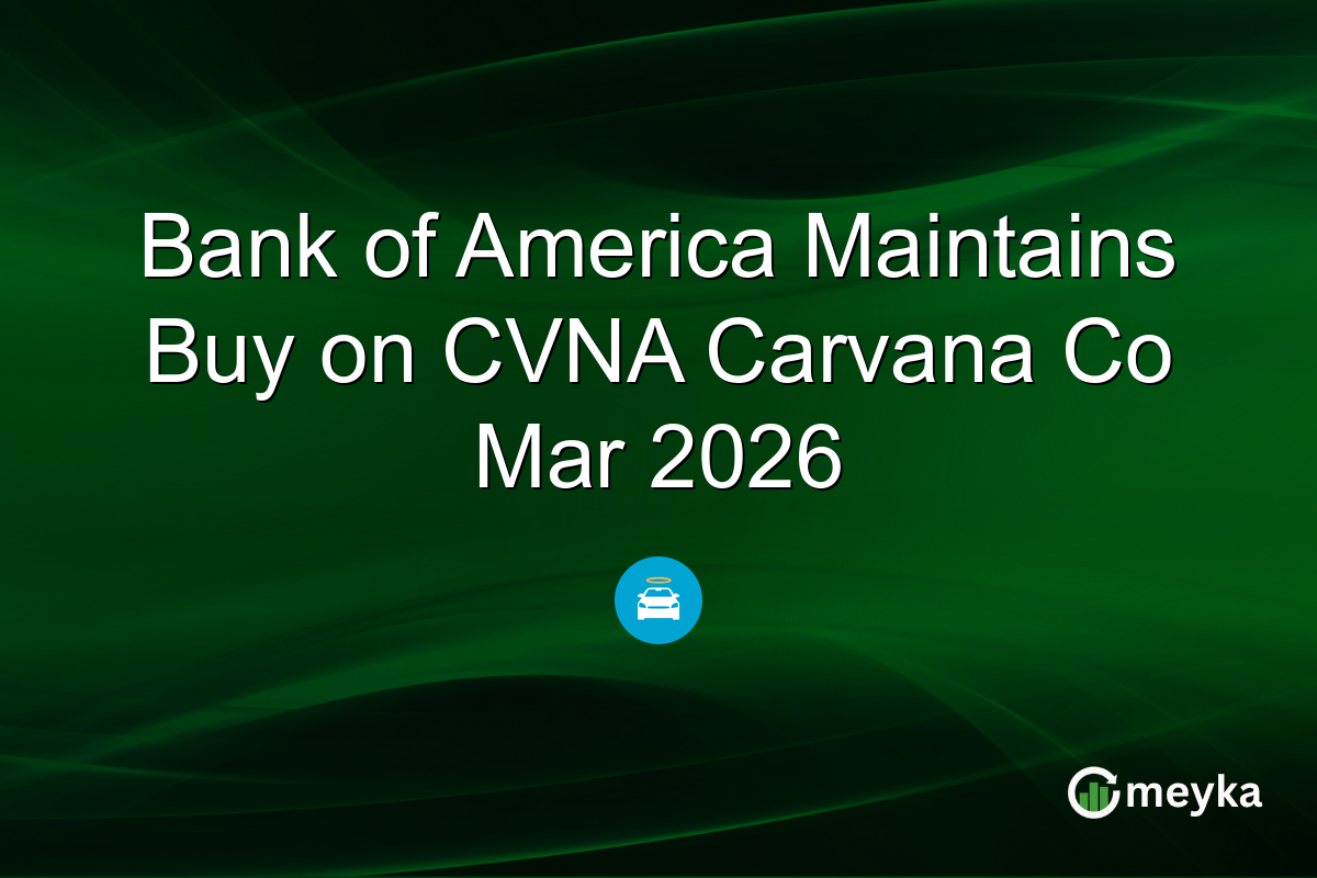 Bank of America Maintains Buy on CVNA Carvana Co Mar 2026