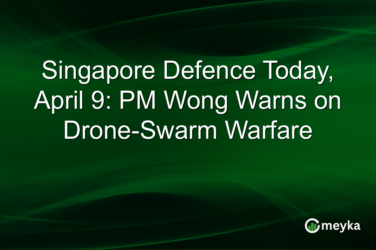 Singapore Defence Today, April 9: PM Wong Warns on Drone-Swarm Warfare