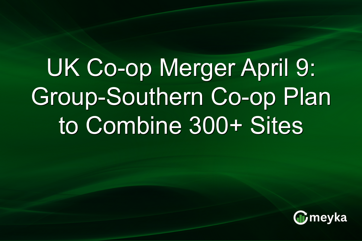 UK Co-op Merger April 9: Group-Southern Co-op Plan to Combine 300+ Sites
