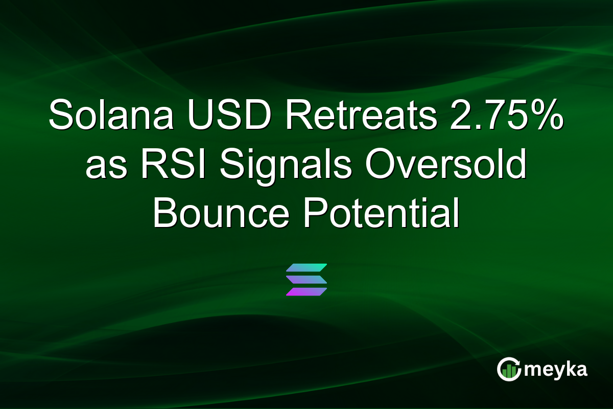 Solana USD Retreats 2.75% as RSI Signals Oversold Bounce Potential